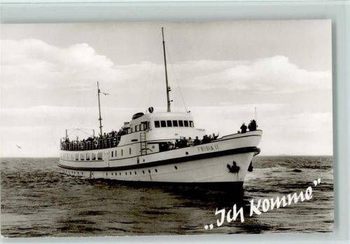 Norderney - Motorschiff Frisia II 1972 Foto AK Ich komme
