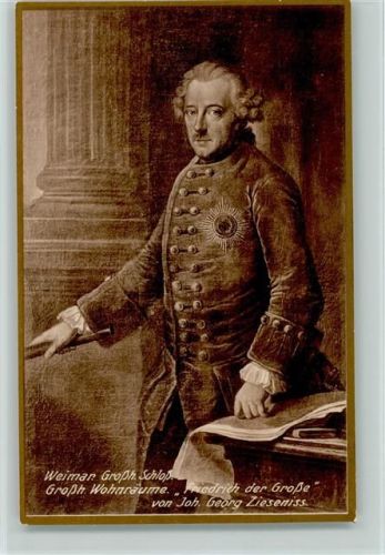 Weimar - Friedrich der Große Gemälde von Zieseniss