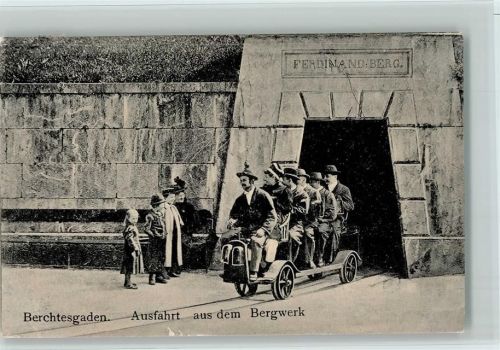 Ausfahrt aus dem Bergwerk 1907 AK