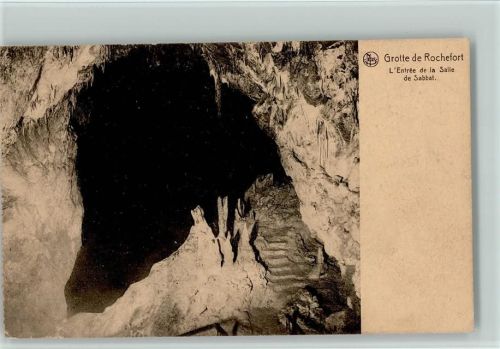 1926 Tropfsteinhöhle, Nr. 41 Grotte de Rochefort, Entree de la Salle de Sabbat
