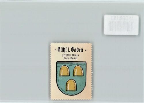 Bühl Vignette Wappen Kaffee Hag ca 1920-1940
