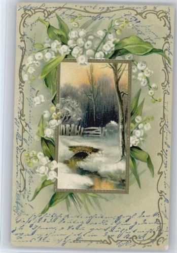 1903 und Winterlandschaft, litho