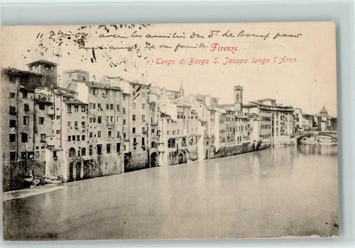 Firenze Tergo di Borgo S. Jacopo lungo l´Arno
