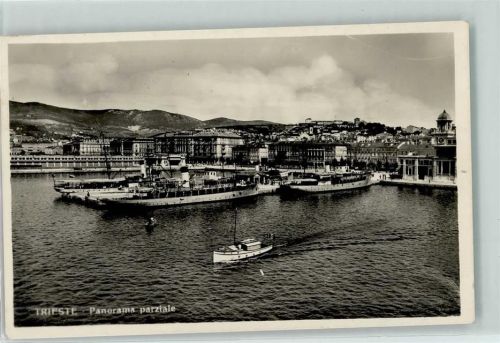 Trieste / Triest / Trst Panorama parziale Dampfer