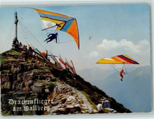 Rottach-Egern Drachenflieger am Wallberg 1977 AK