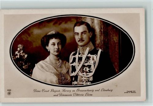 NPG 4568 Prinz Ernst August Herzog zu Braunschweig und Prinzessin 1913 AK