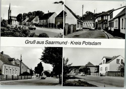 Saarmund Am Markt Mühlenstraße Potsdamer Straße Beelitzer Straße 4-Bildaufnahme Foto Harri Bach