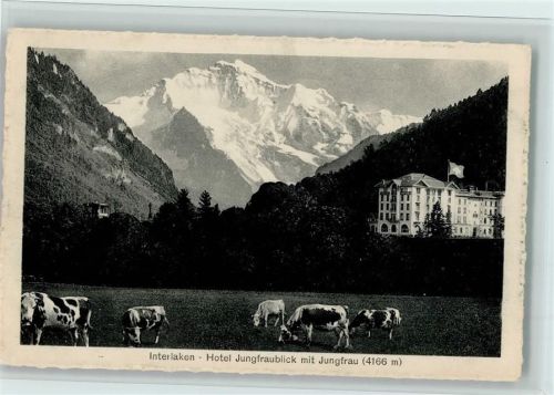 Interlaken Hotel Jungfraublick mit Jungfrau