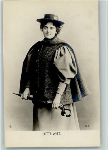 Lotte Witt Foto ca 1906 AK Hofopernsängerin