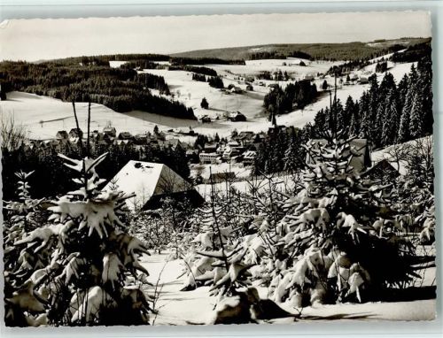 Schonach Blick auf Schonach Winteraufnahme