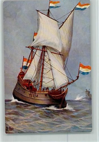 Karte Nr. 154 AK Holl. Handelsschiff - Segelschiff 17. Jahrh.