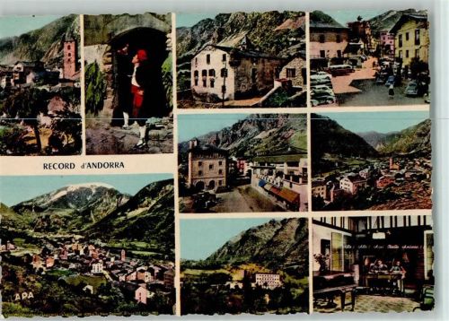 Andorra la Vella Ortsansichten Mehrfachaufnahme