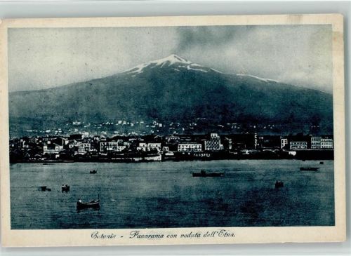 Catania - Panorama con veduta dell Etna