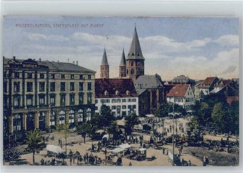 Kaiserslautern Stiftsplatz Markt Marktszene