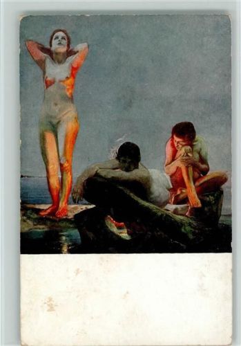 Erotik - Nr. 9 ESA Verlag "Blaue Stunde" Akt am Meer