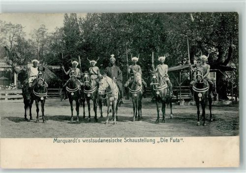 Marquardts Völkerschau - Westsudan, die Futa Reiter - Volkstypen