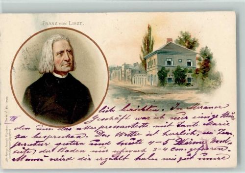1900 Litho Artist Anstalt Serie I Nr. 15919 und sein Wohnhaus