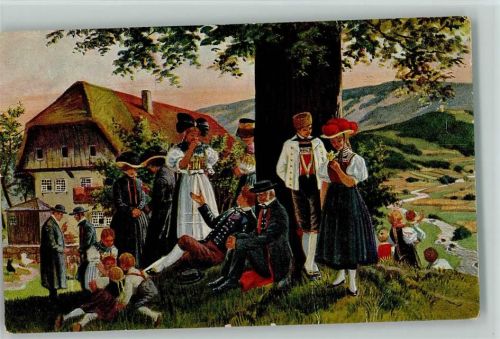 1925 Nr. 30174 Serie II "Leben und Treiben im Schwarzwald" Sonntagnachmittag