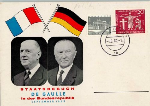Staatsbesuch de Gaulle 1962 in Deutschland - Adenauer