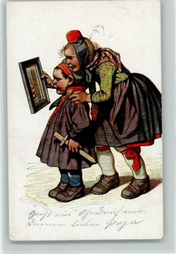 Hessische Trachten Nr. 29 - Kinder in Uniform Beithan, E. 1918