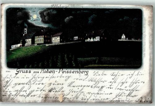 Peißenberg 1901 Hohen-Peissenberg Mondschein