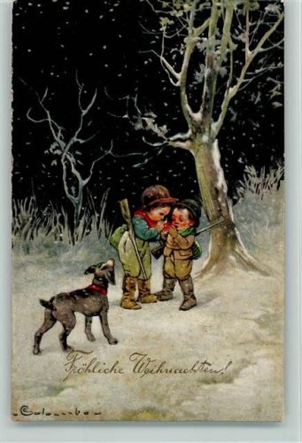 Weihnachten - Kinder als Jäger, Jagd Colombo
