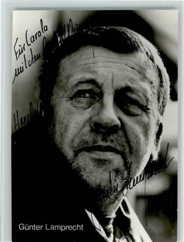 Günter Lamprecht Original Autogramm