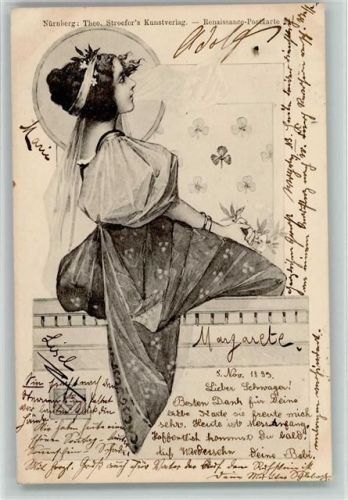 Renaissance Postkarte Nr. 24 Jugendstil