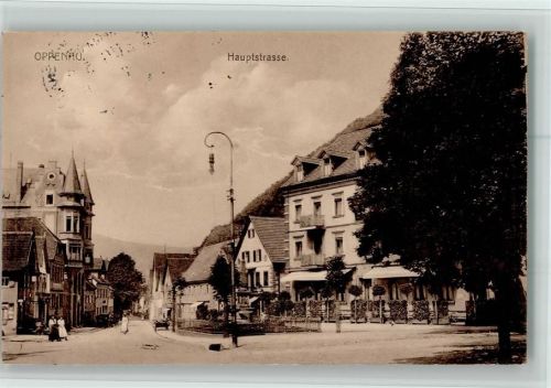 Oppenau Hauptstrasse Bahnpoststempel Zug 59