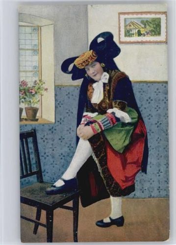 Zwei Dorfschöne - Bückeburg Schaumburg-Lippe - Trachten Serie V Nr. 32 AK