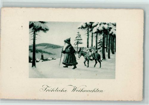 mit dem Esel im Wald - Weihnachten 1933 AK