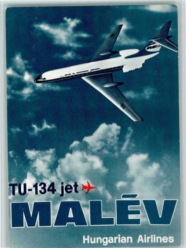 Malev Hungarian Airlines TU-134 Jet AK