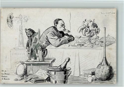 1920 Nr. 2 - La Soupe - sign Pierre Chatillon