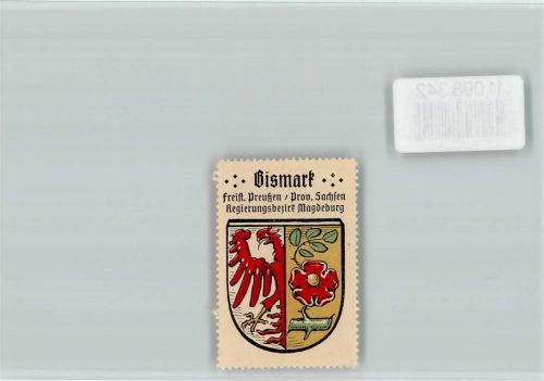 39629 O3592 Bismark Altmark - Vignette Wappen Kaffee Hag ca 1920-1940