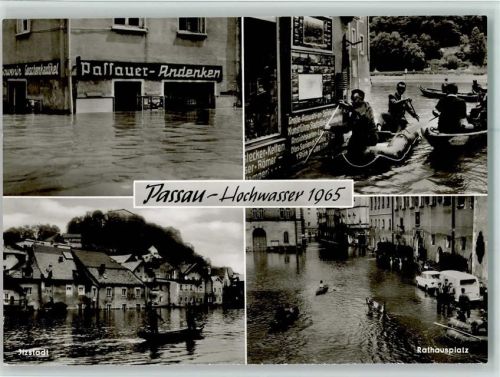 Passau Hochwasser 1965 , Gute Erhaltung AK
