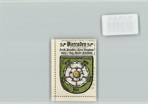 Vierraden Vignette Wappen Kaffee Hag ca 1920-1940