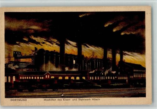 Dortmund Hochöfen des Stahlwerkes Hösch - 42692 Lorch Kunstverlag