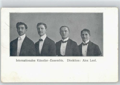 Künstler Ensemble Direktion Alex Leof 1907 AK