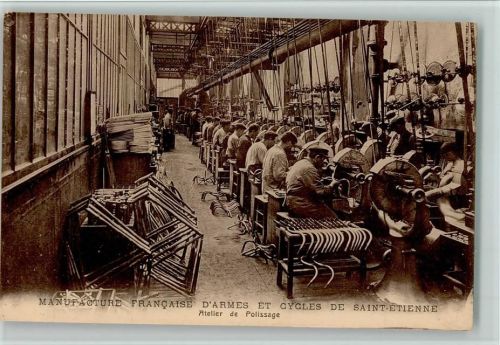 Saint-Etienne Waffenfabrik - Manufacture Francaise D`Armes et Cycles, Ateleier de Polissage - gute Erhaltung AK