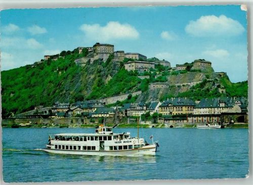 Ehrenbreitstein Salondampfer "Vater Rhein" ca 1975 AK