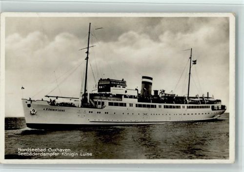 Cuxhaven Deebäderdampfer Königin Luise ca 1935 AK