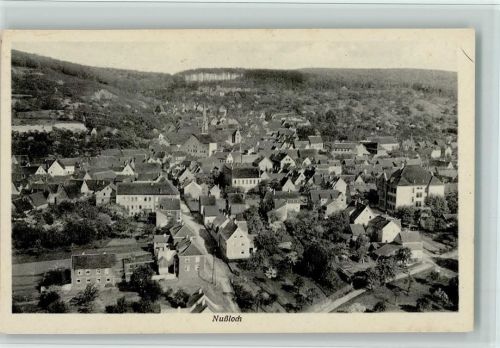 Nußloch Luftbild der Bad. Pfälz. Luft-Hansa Nr. 1305 - gute Erhaltung AK