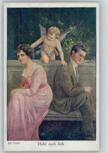 Amor Engel - Liebe Poesie - Galerie Münchner Meister Nr. 435 -