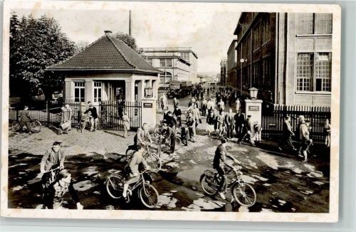 Singen Firma Maggi Schichtende Fahrradfahrer