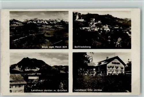 Seifriedsberg Landhaus Jordan mit Grünten Landhaus Otto Jordan Blick vom Haus aus Ortsansicht 4-Bidlaufnahme