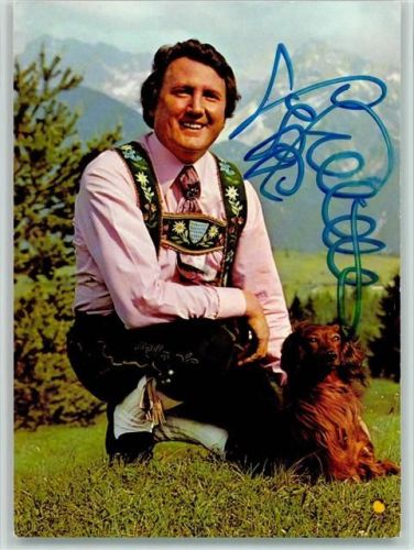 Sepp Viellechner Volksmusik Original Autogramm