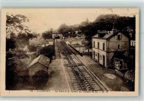 Lormont 1918 La Gare et le Tunnel du chemin de fer, AK