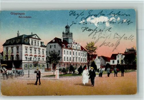 Göppingen Bahnhofplatz Pferdekutsche