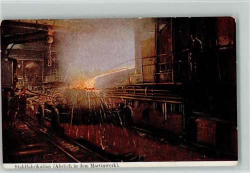 Essen A.B.D. Serie 506 Nr. 5 - Abstich in dem Martinwerk - Berufe - Stahlbau