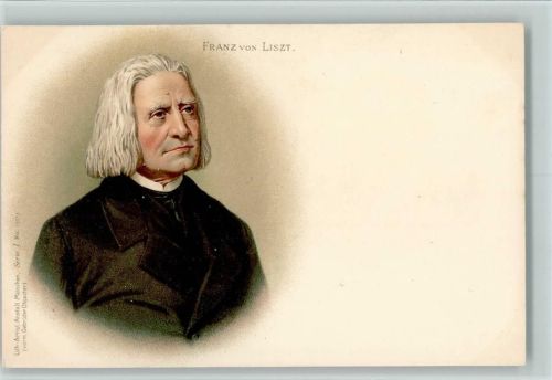 Liszt- Lith. Artist-Anstalt München Serie 1 Nr. sehr gute Erhaltung AK Liszt, F. 1900